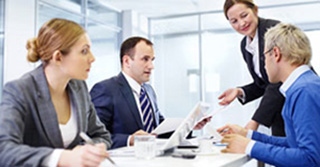 consultants in meeting